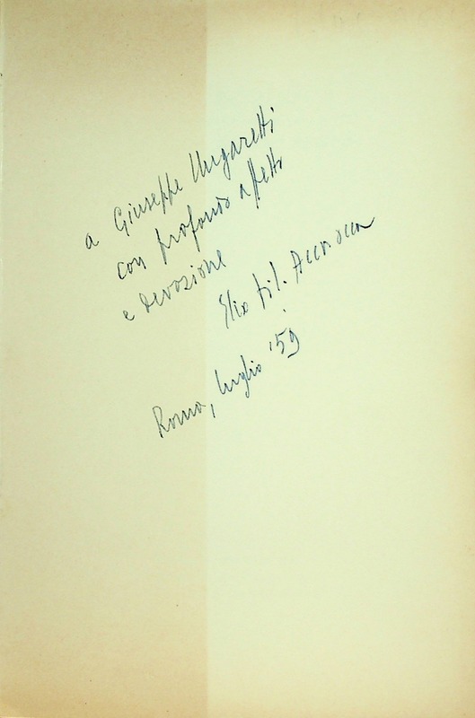 Dedica di Elio Filippo Accrocca